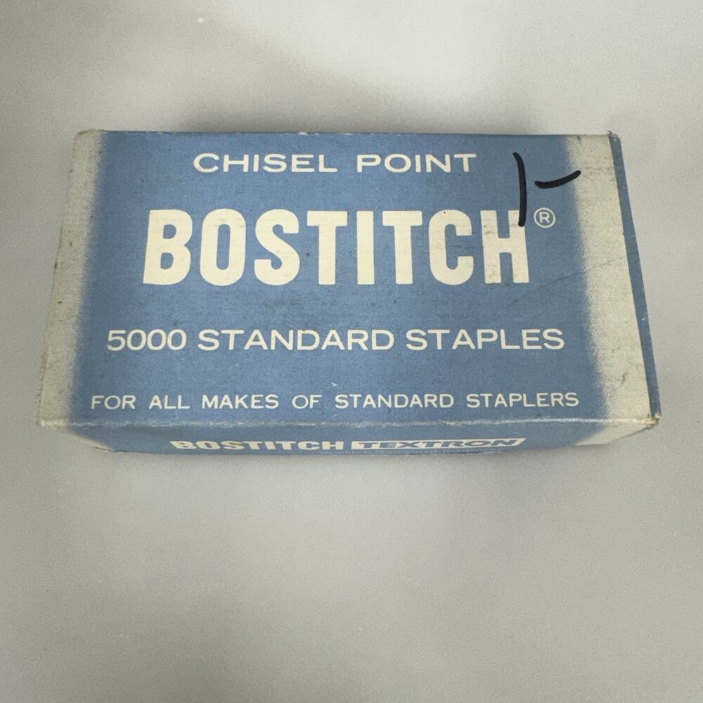 Vintage Bostitch Chisel Point 5000 Standard Staples New Old Stock